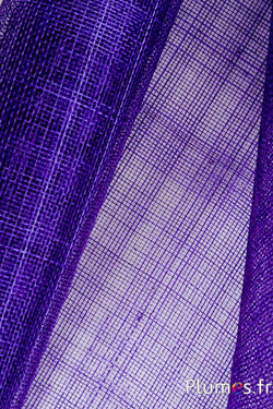 Sisal tissé - 45 x 90 cm - violet